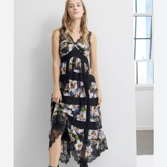 NEW Anthropologie Kasondra Lace Maxi Dress sz 4 - Picture 1 of 13